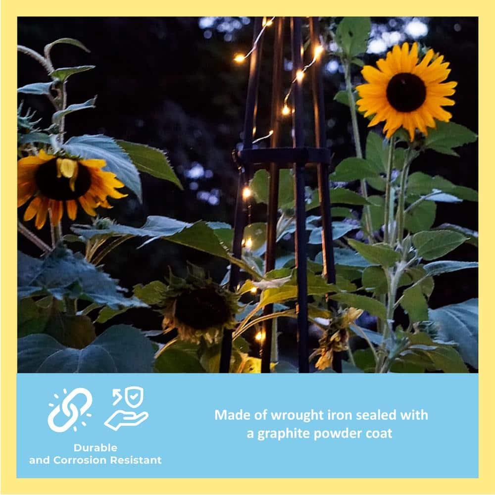 Latitude Run® Alarcon-Chacon 84'' H x 13'' W Iron Obelisk Trellis