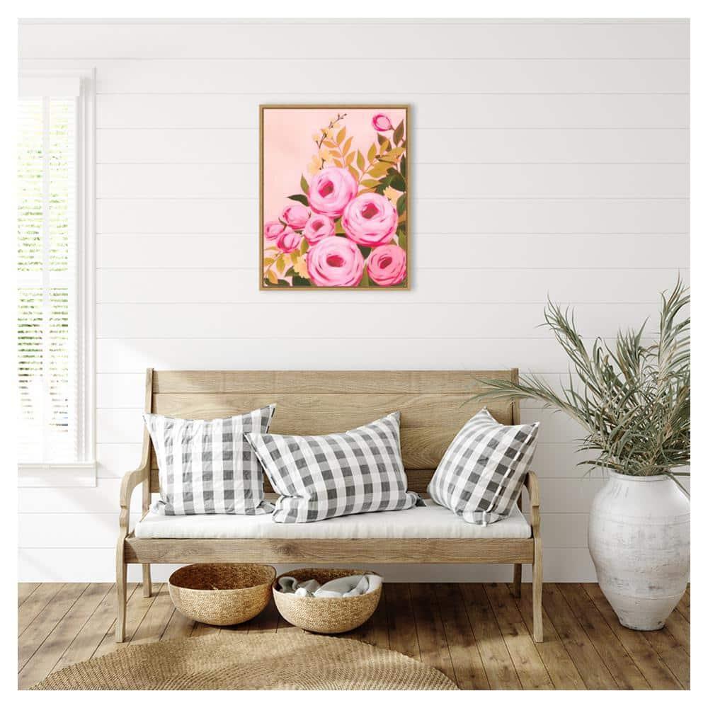 Amanti Art 23"x28" Vibrant Roses II by Grace Popp Framed Canvas Wall Art Print