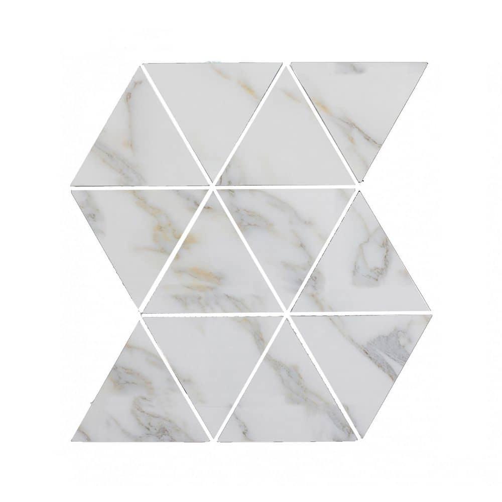 Abolos Landscape 1 in. x 2 in. Translucent Glass Plastic Face Mounted Brick Mosaic Designer Pool Tile