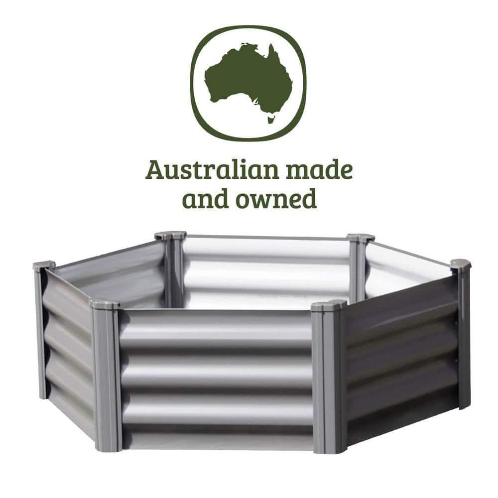 The Organic Garden Co Hakea 3.28' x 3.28' Metal Hex Garden Bed
