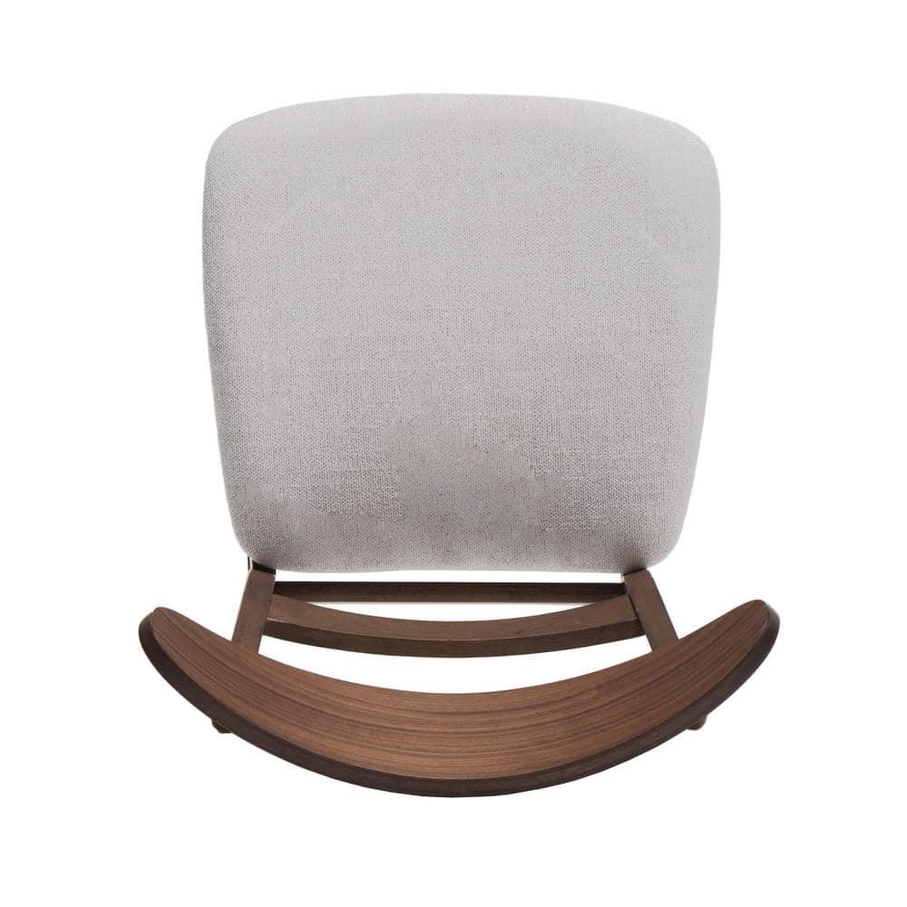 Noble House Lydia Mid-Century Modern 7 Piece Dining Set, Light Beige and Walnut