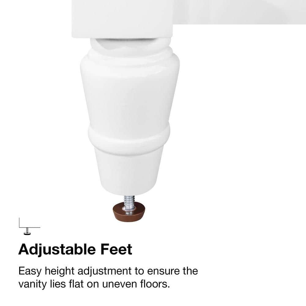 Ove Decors OVE Decors Salisbury 72 in. Double Sink Bathroom Vanity in Pure White