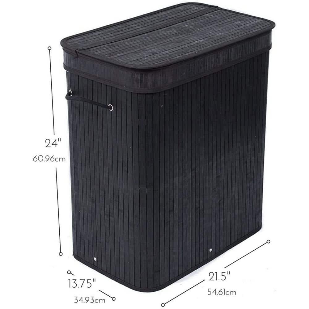 BirdRock Home Bamboo Laundry Sorter with Handles