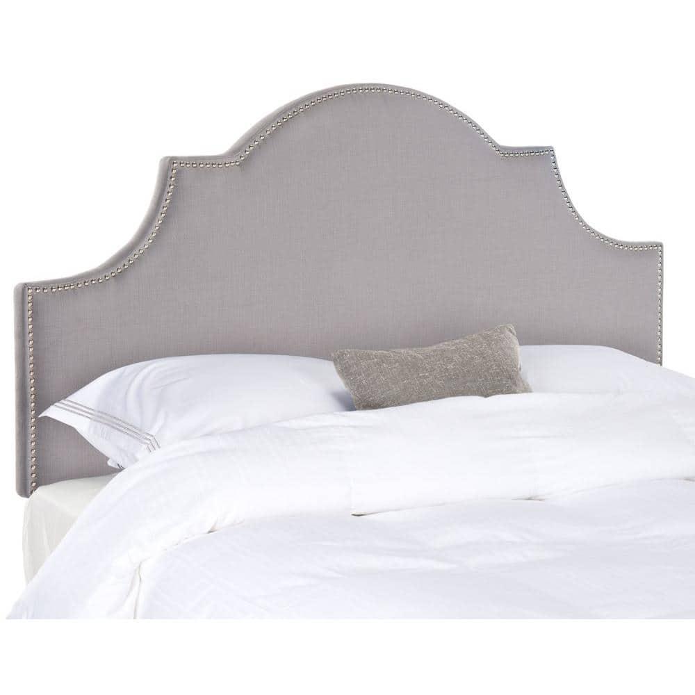 SAFAVIEH Hallmar Classic Elegant Upholstered Headboard, Queen, Arctic Grey