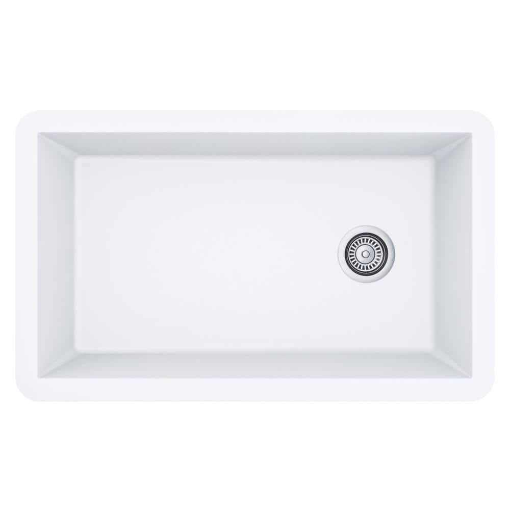 Karran Undermount Quartz Composite 31-3/4'' X 19-1/4'' Single Bowl Kitchen Sink