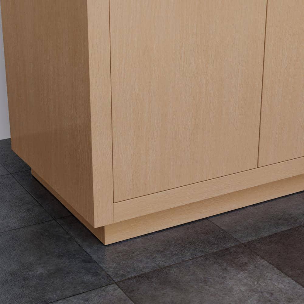 Wyndham Collection Maroni 35.25" Single Bathroom Vanity Base Only In Light Straw