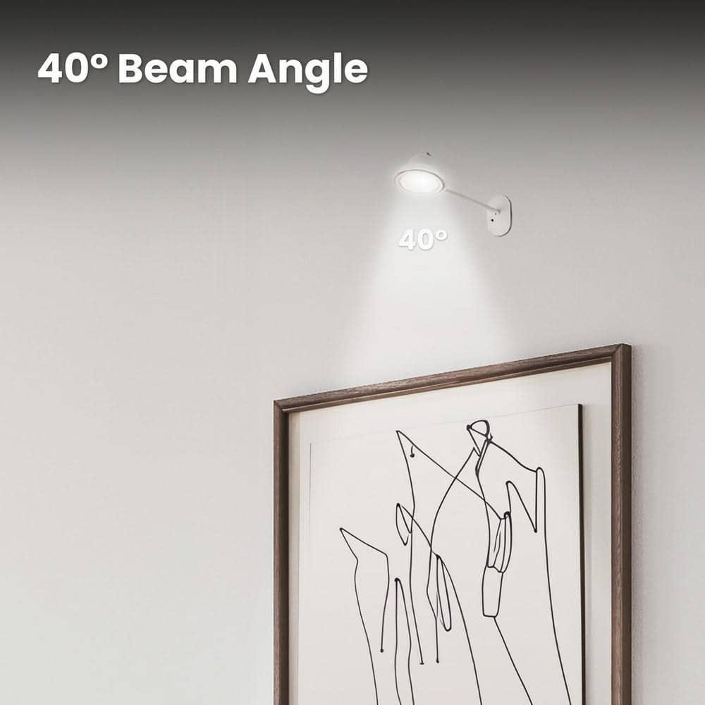 Adjustable White LED MR16 Reflector Bulbs, 3-Pack