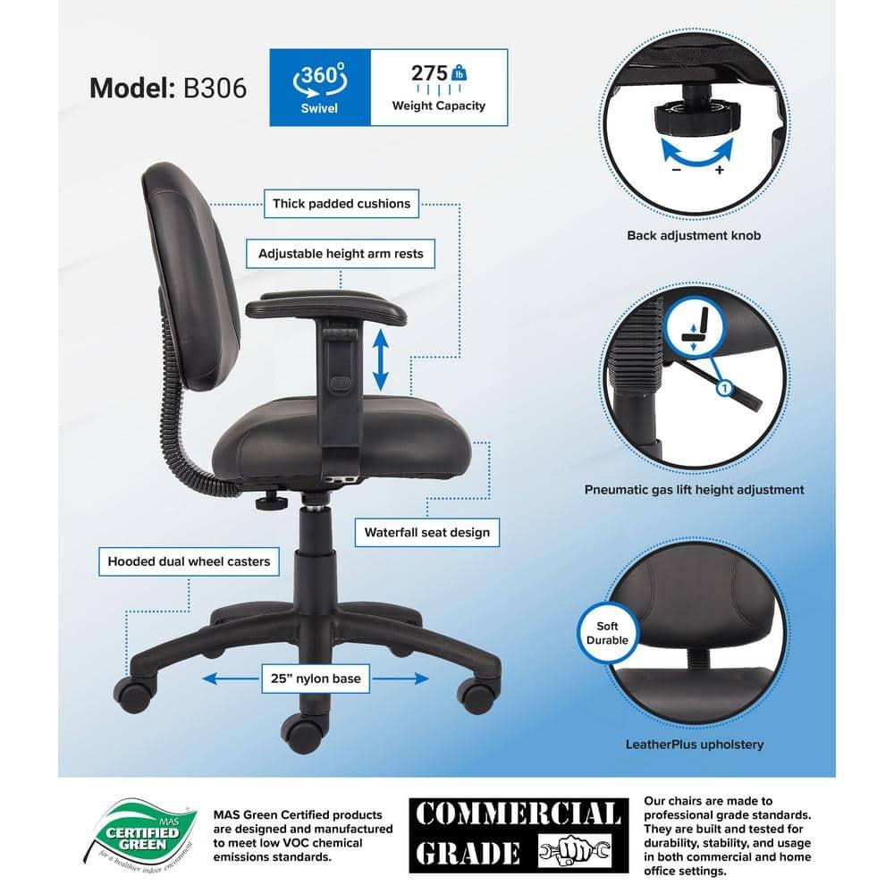 Boss Office Products Leather Task Chair