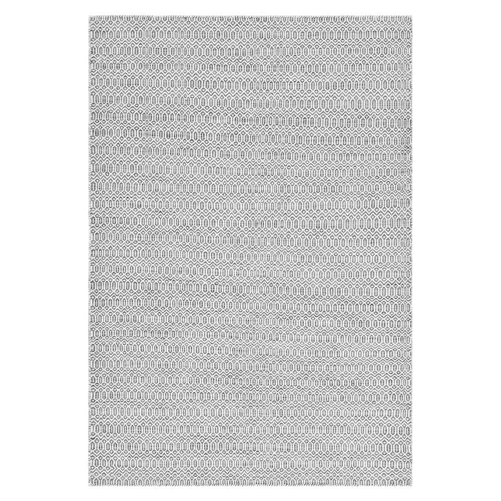 Slate Geometric Flat Woven Wool 9' x 12' Area Rug