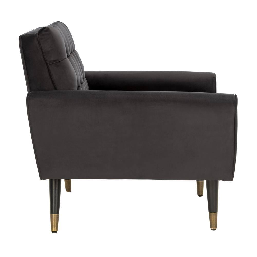 Amaris Tufted Accent Chair - ACH4503 - Shale/Black - Safavieh