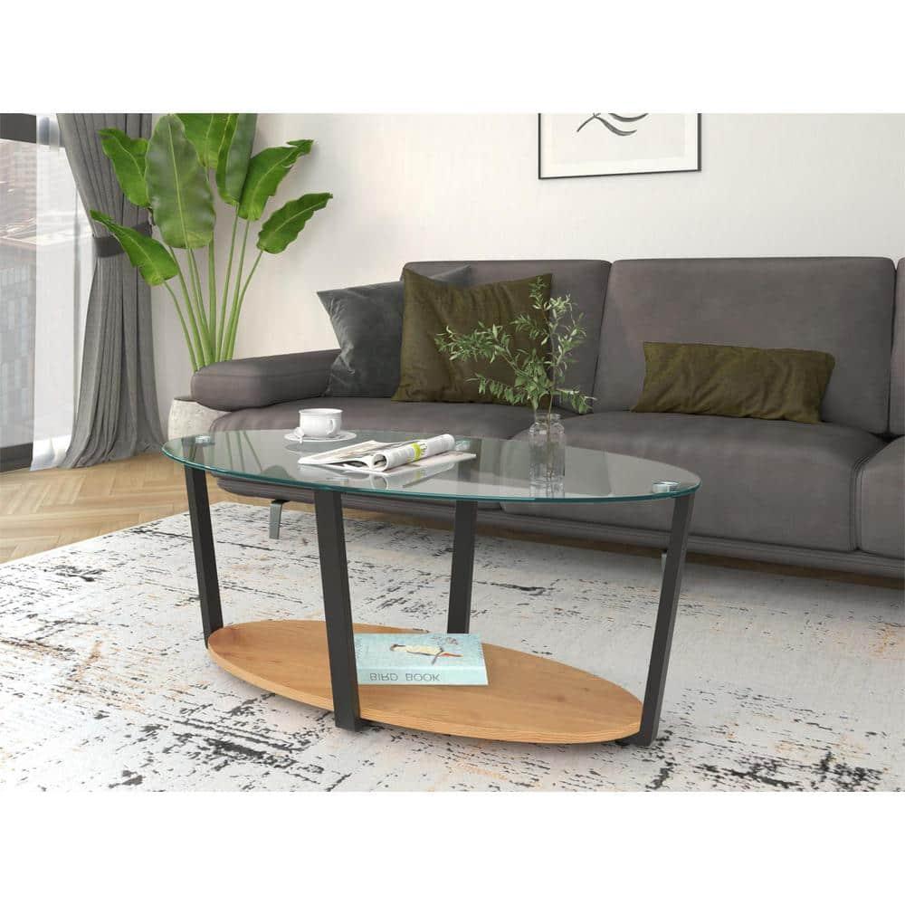 Nessa Glass Top Coffee Table