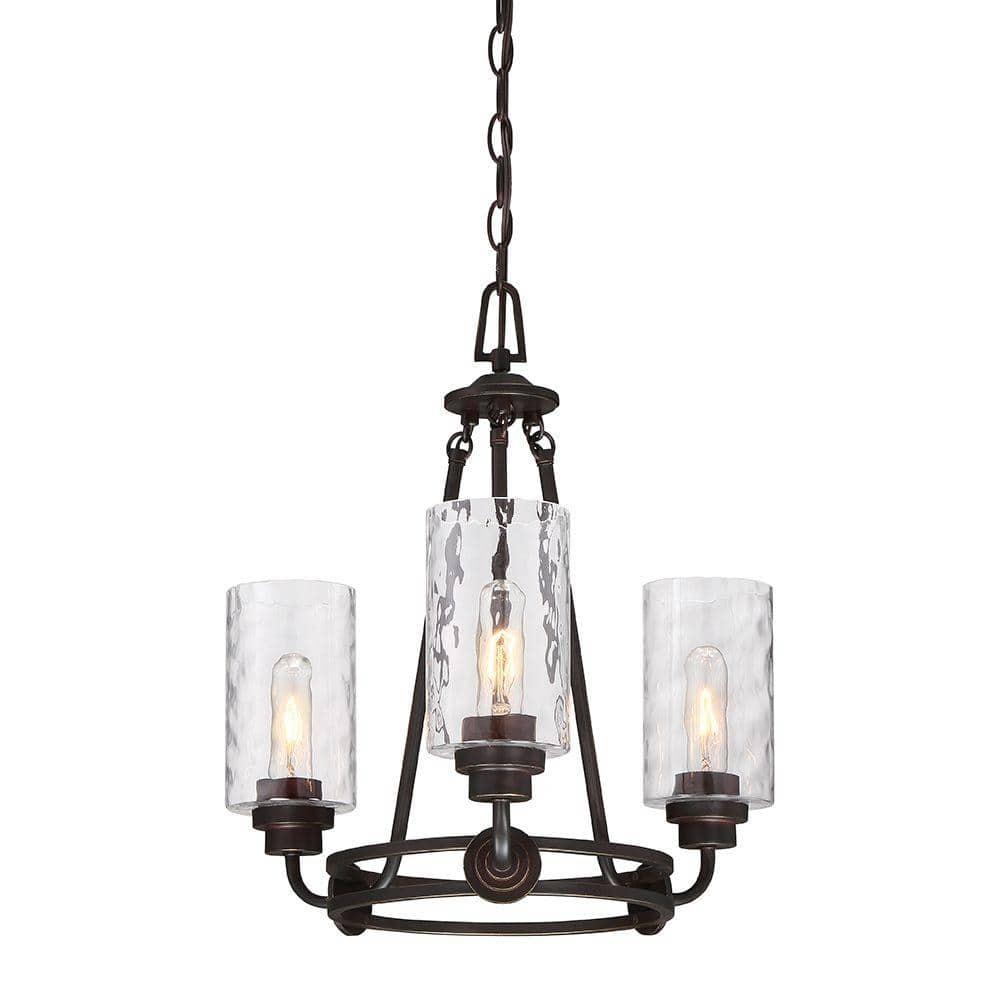 Designers Fountain - Gramercy Park - Three Light Chandelier-Old English Bronze
