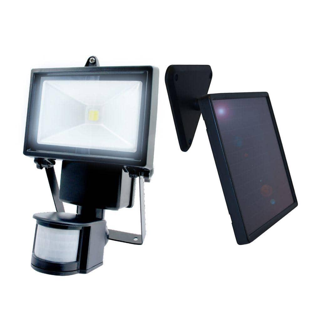 1 - Head LED Solar Powered Dusk to Dawn Outdoor Security Flood Light with Motion Sensor