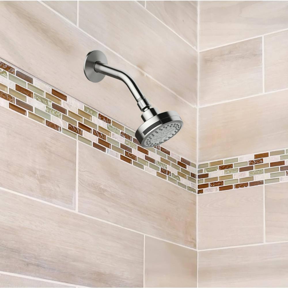 Design House 594309 Eastport II Contemporary 5-Function Shower Head for Bathroom, Satin Nickel