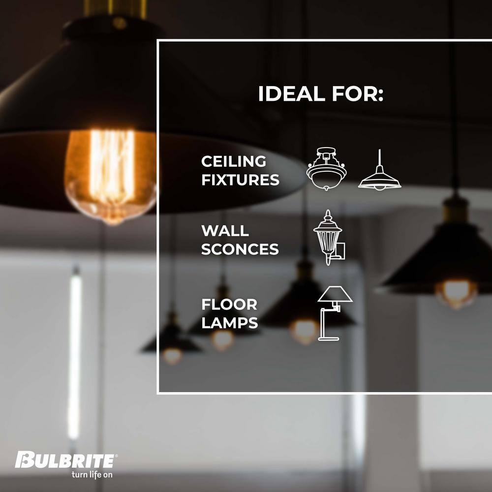40 Watt Dimmable Amber ST18 Nostalgic Hairpin Incandescent Light Bulbs with Medium (E26) Base