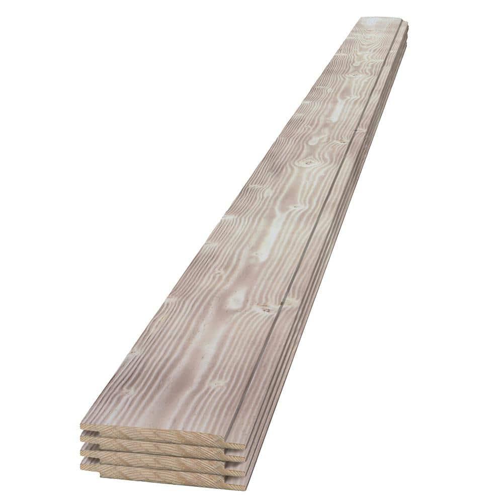 Edge 1 in. x 6 in. x 8 ft. Charred Collection Shiplap Pine Board