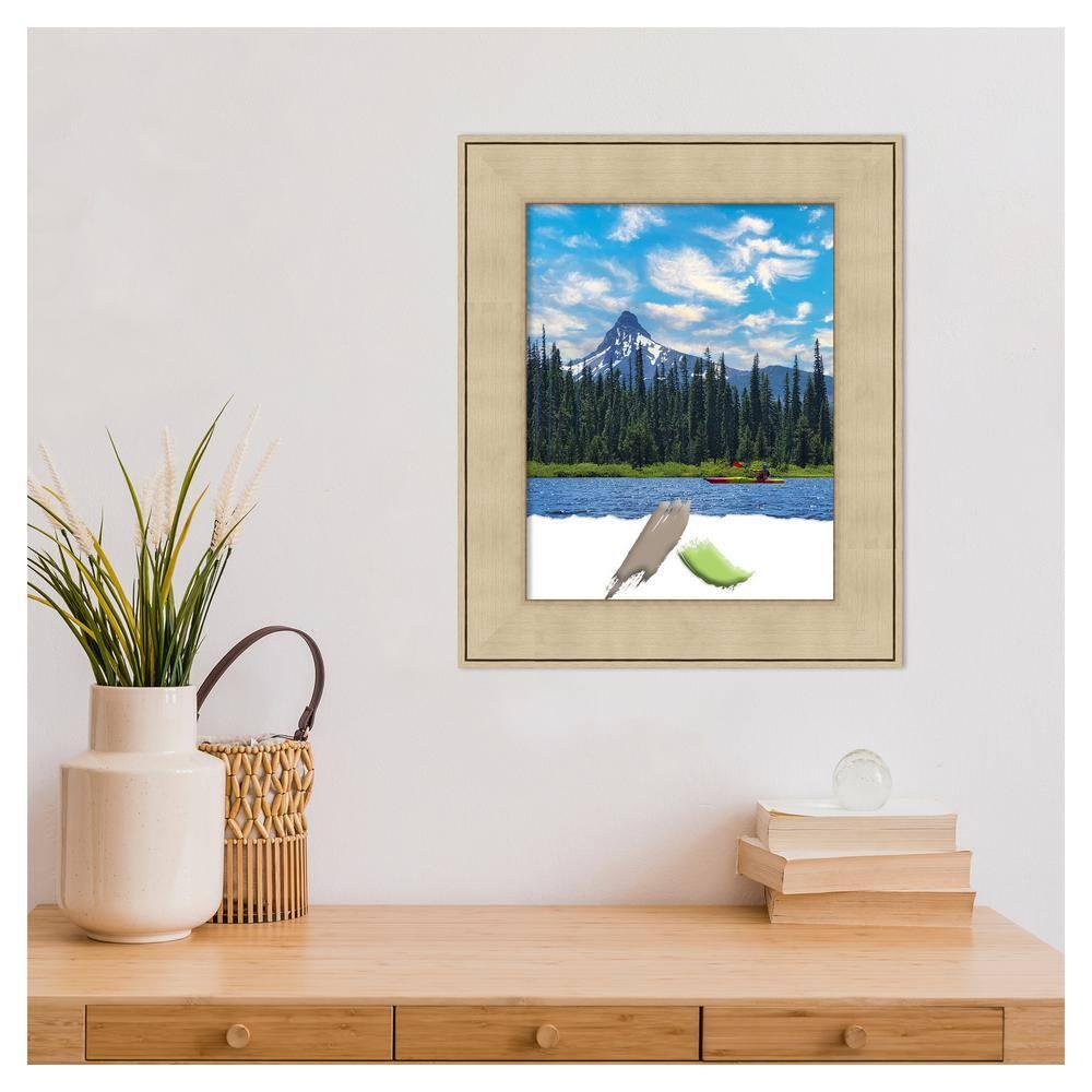 Amanti Art Classic Honey Silver Picture Frame Opening Size 11x14 in.