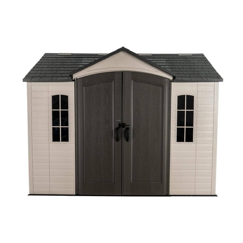 Lifetime 10 Ft. x 8 Ft. High-Density Polyethylene Outdoor Storage Shed with Steel-Reinforced Construction & Reviews | Wayfair
