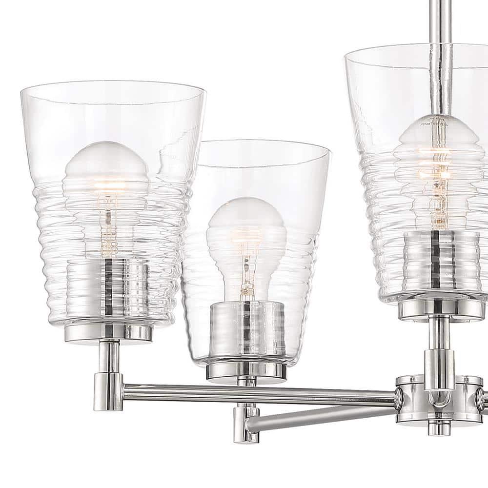 Designers Fountain Ingo Polished Nickel 5 Light Chandelier, D230M-5CH-PN