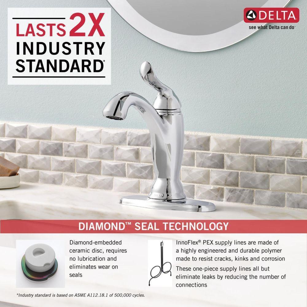 Linden™ Single Hole Bathroom Faucet with Drain Assembly and DIAMOND™ Seal Technology