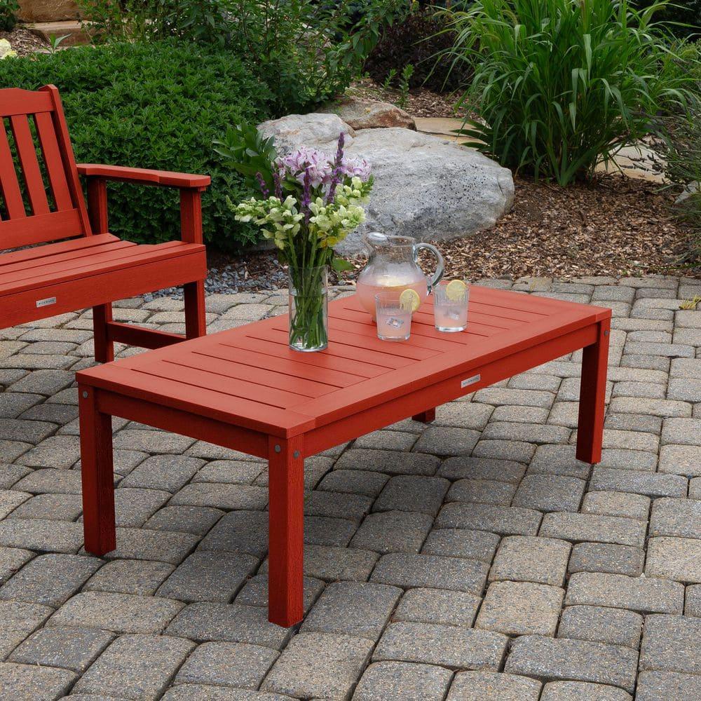 Highwood Adirondack Coffee/Conversation Table - 24" W x 48" L x 16" H, Outdoor, Eco-friendly, Synthetic Wood