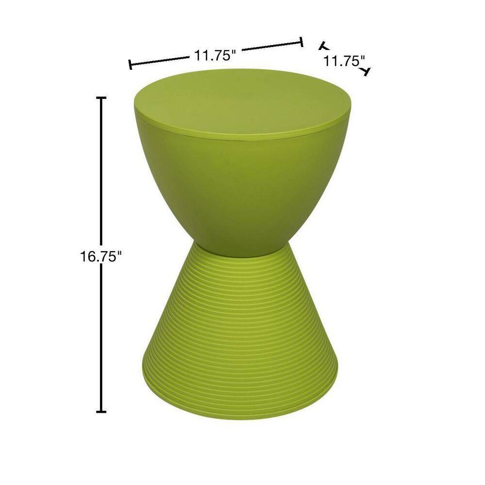 LeisureMod Boyd Modern Round Plastic Side Table