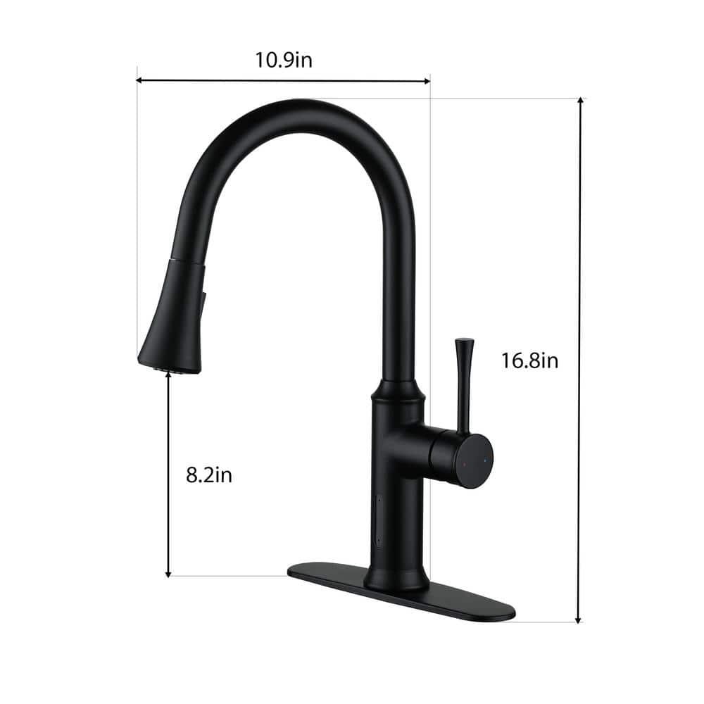 Willow Smart Faucet Touchless Pull Down Sprayer Kitchen Faucet with Voice and Motion Control