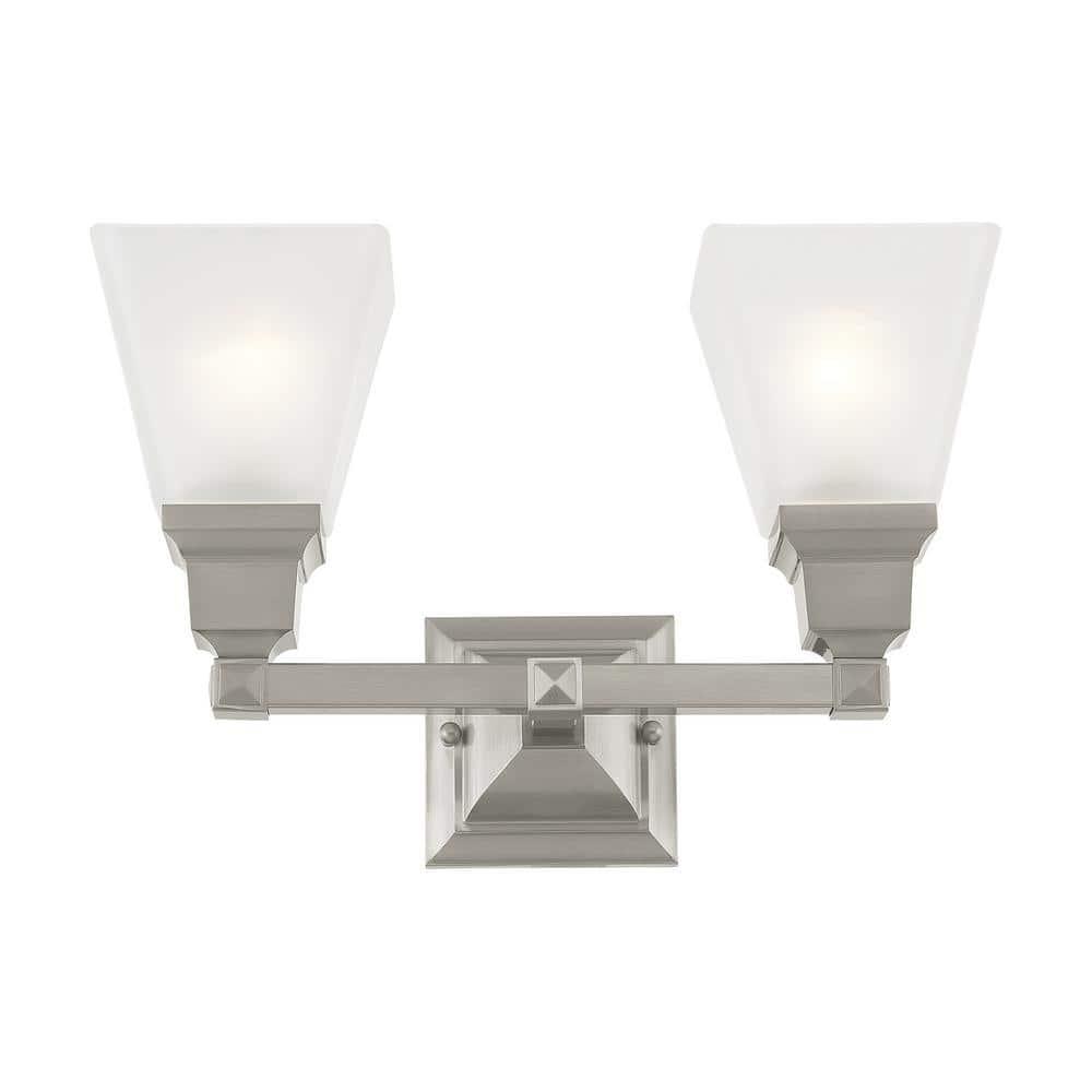 Livex Lighting Mission 2 - Light Vanity in  Brushed Nickel