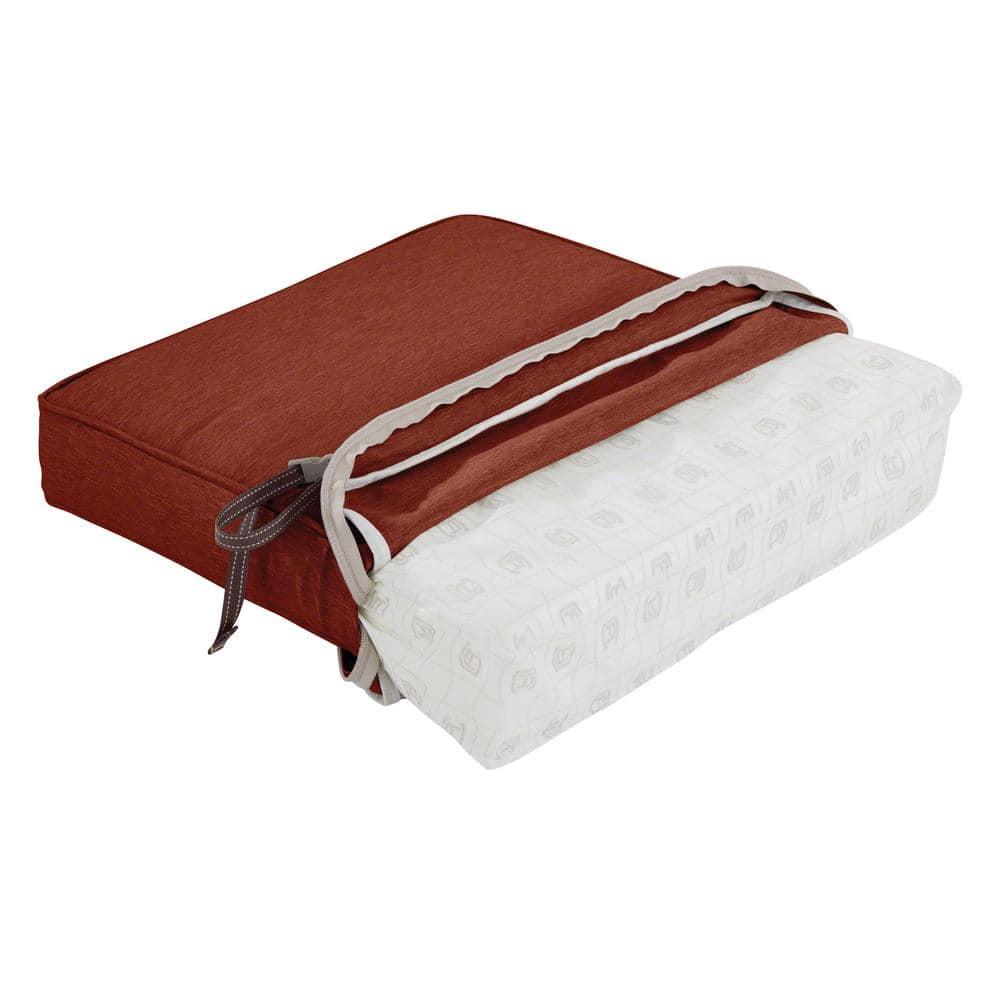 Classic Accessories Montlake FadeSafe Water-Repellent 48 x 18 x 3 Inch Outdoor Bench Cushion, Heather Henna