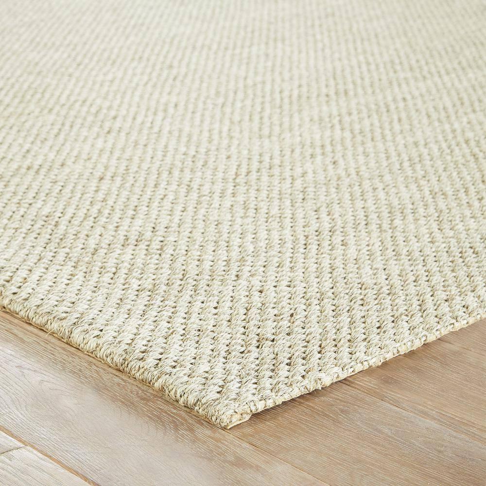 Ivory Flat Woven Wool Rectangular 9' x 12' Area Rug