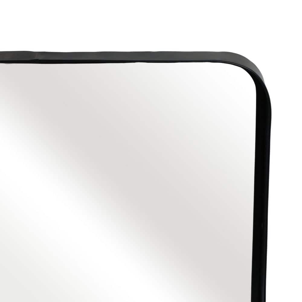 Sagebrook Home Metal, 22x30 Mirror with Shelf, Black/brown