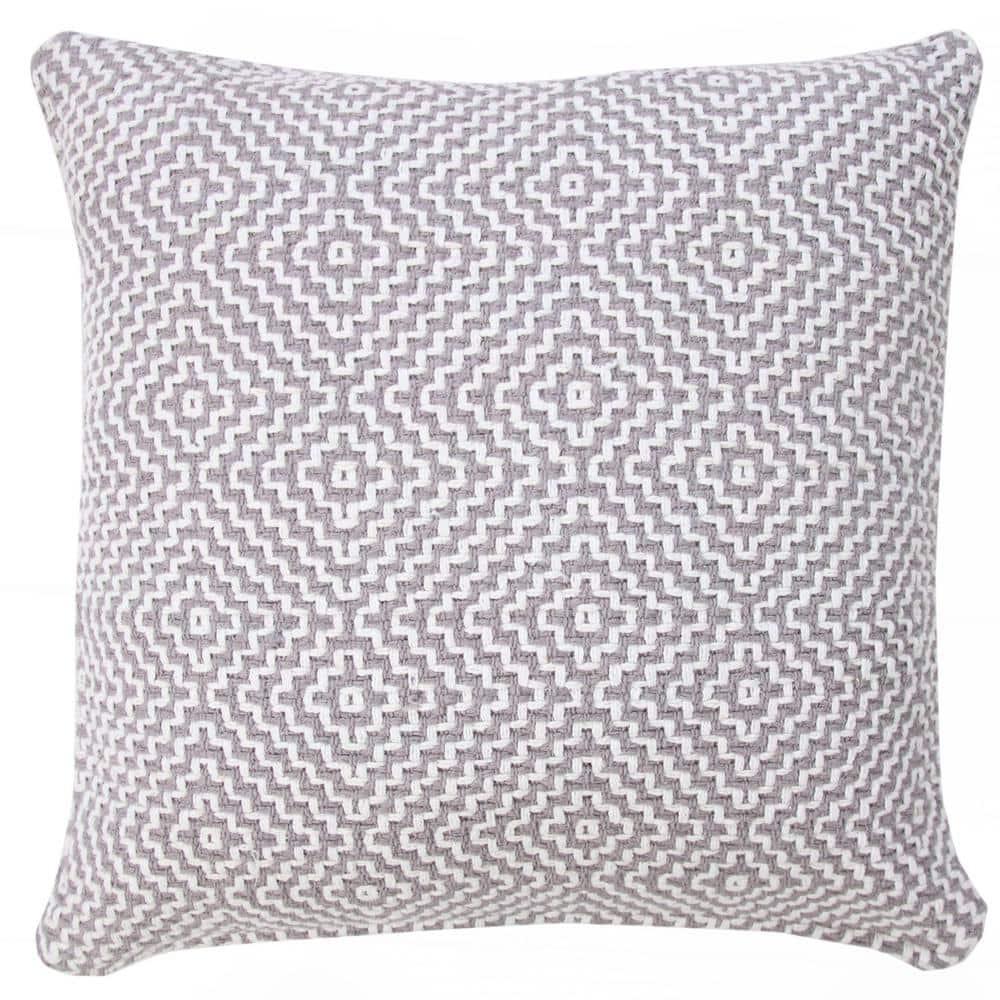 George Oliver Droitwich Geometric Cotton Reversible Throw Pillow