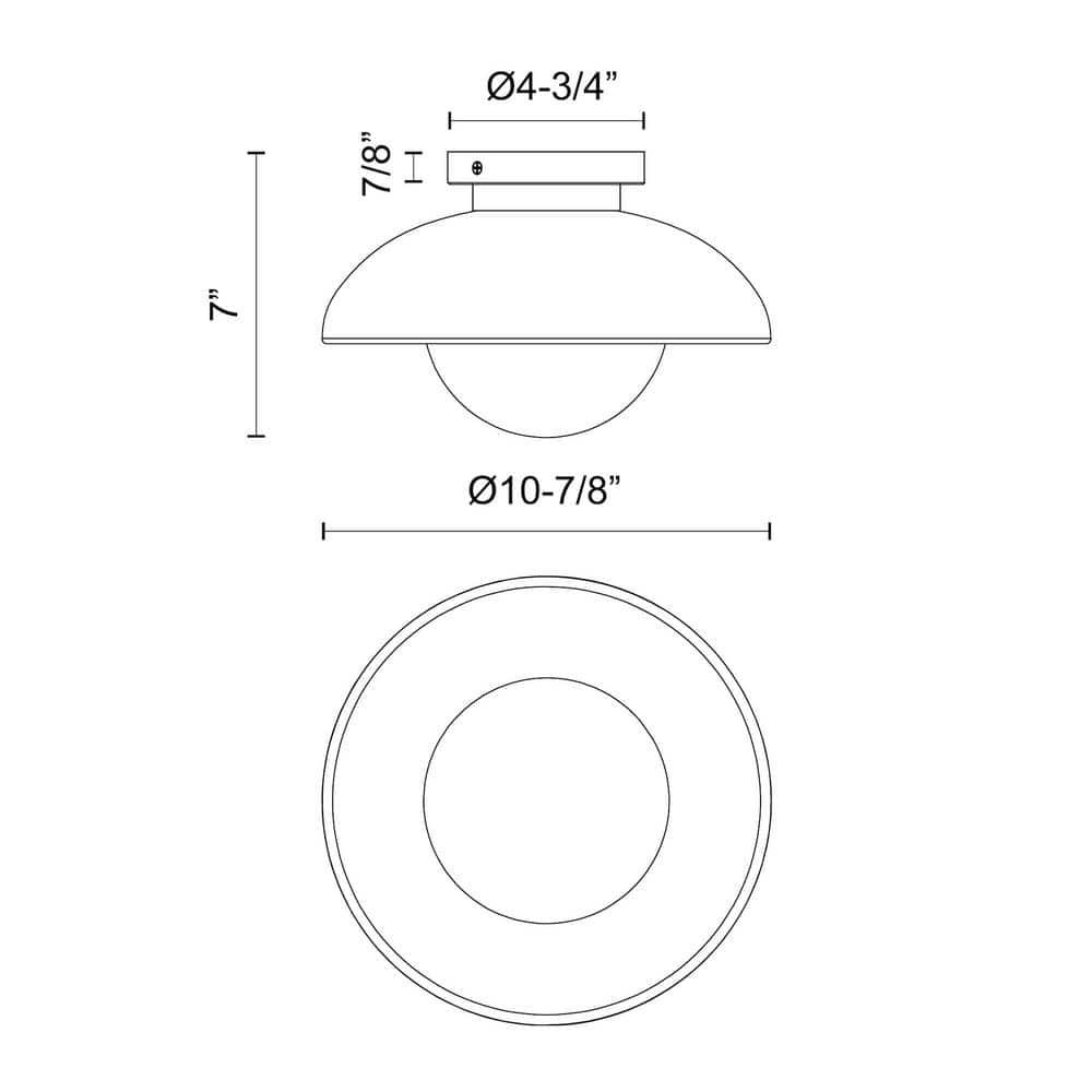 Alessia Glass Flush Mount
