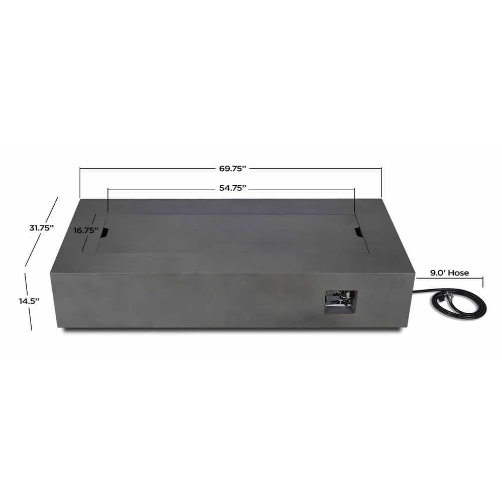 AEGEAN Propane / Natural Gas Outdoor Fire Pit Table