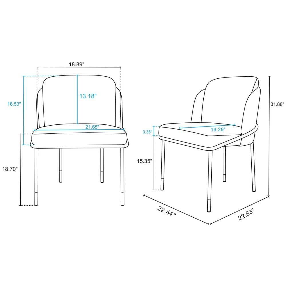 Flor Fabric Dining Chair