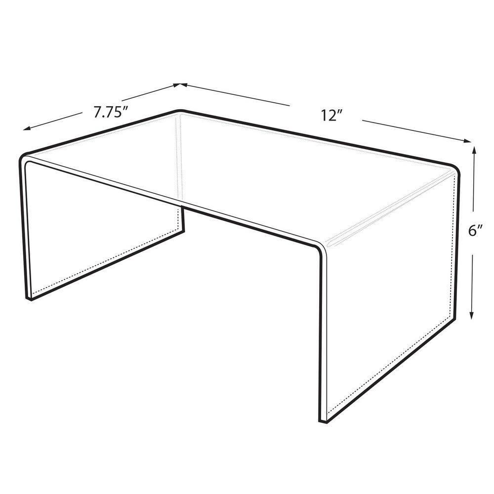 Azar Displays Acrylic Jewelry Stand + Shelves (Set of 4)
