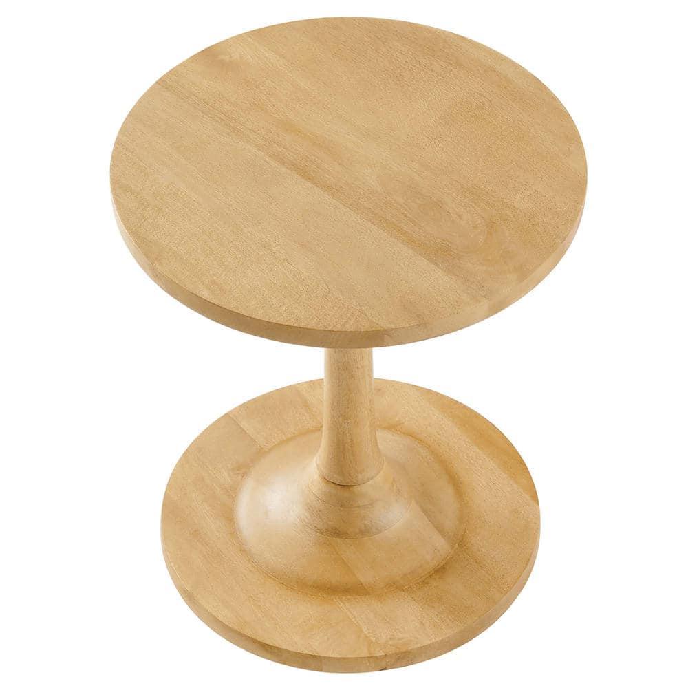 Modway Modway Lina Solid Wood Pedestal End Table