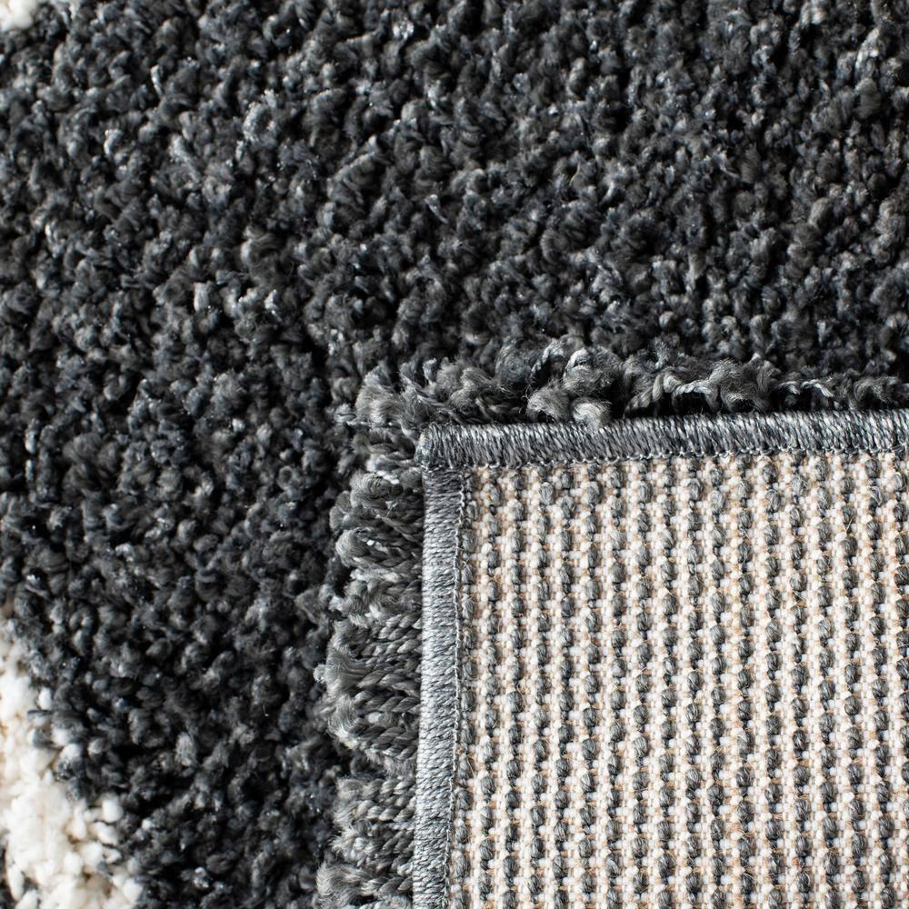 Hudson Shag SGH281 Power Loomed Indoor Area Rug - Dark Grey/Ivory - 8'x10' - Safavieh