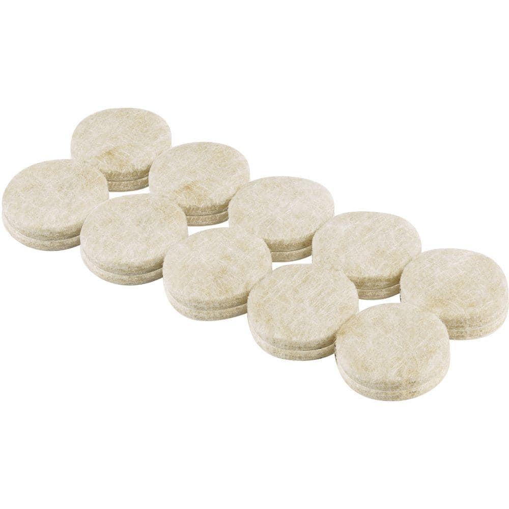 Shepherd Hdwe Prod 9951 20-Pack 3/4-Inch Beige Round Felt Pads - Quantity 1