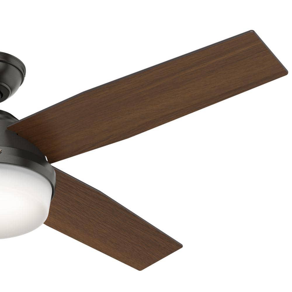 Dempsey 52" 4 - Blade Contemporary Indoor Ceiling Fan with Lights and Remote