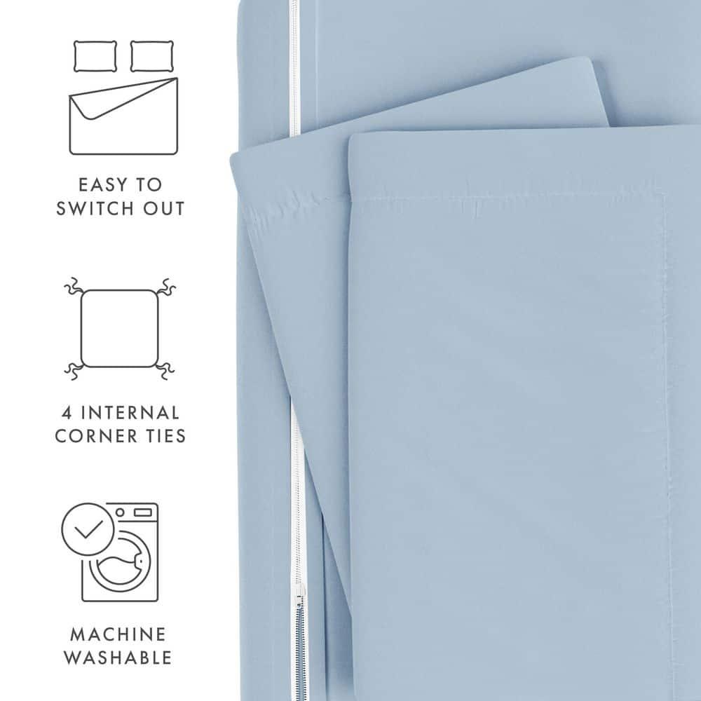 IEnjoy Home Super Soft Double Brushed Duvet Cover Set