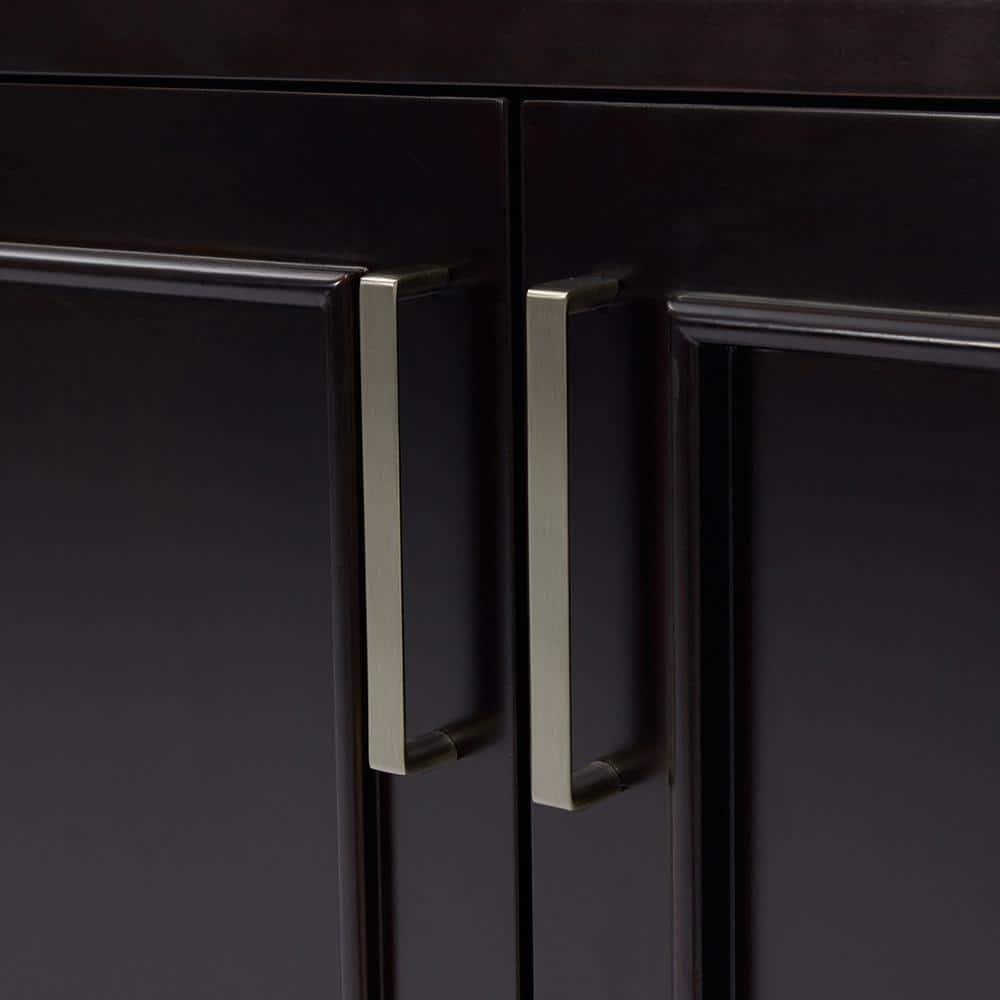 Ariel Stafford 85 in Double Sink Vanity Set in Espresso