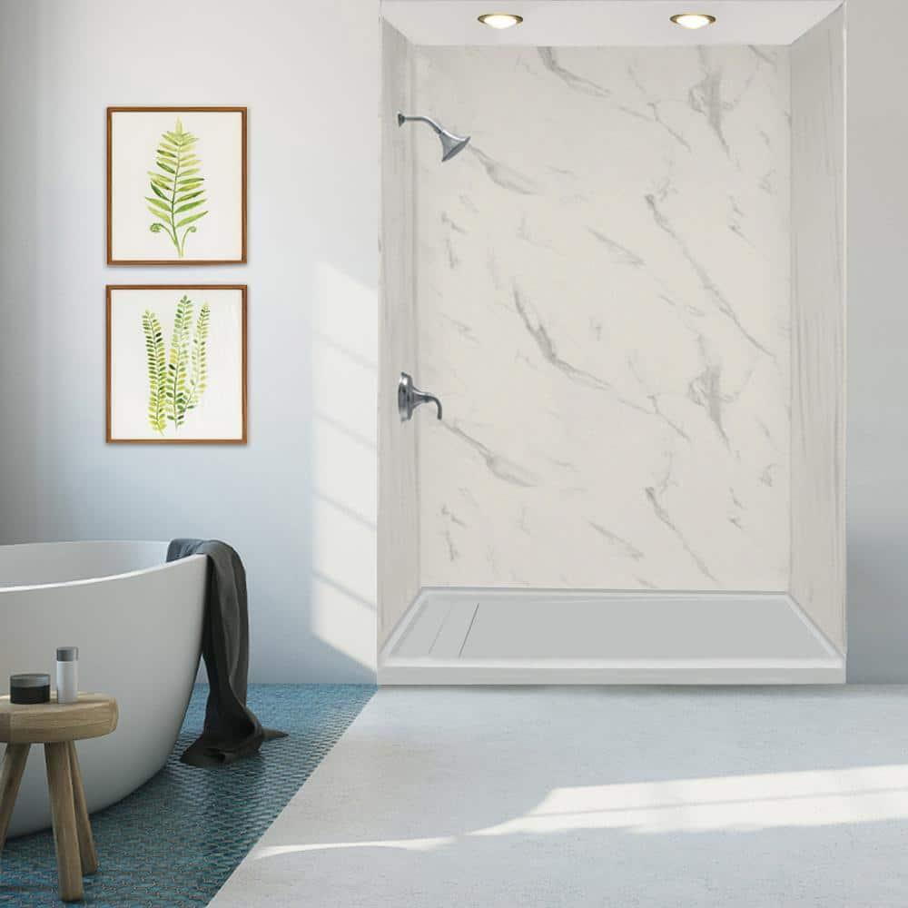Transolid FLU6032L-39 60'' W 32'' D Rectangular Single Shower Base