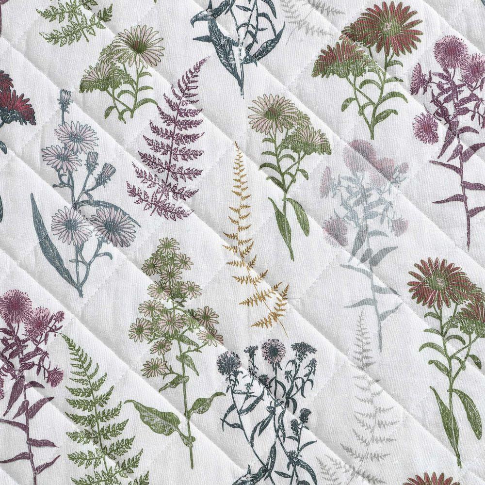 Eddie Bauer Eddie Bauer Flower Field Cotton Reversible Green Quilt Set