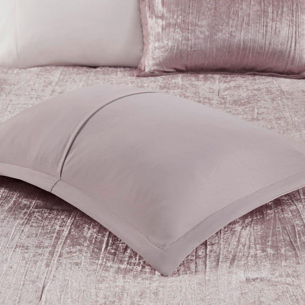 Lee 5 Piece Crinkle Velvet Comforter Set
