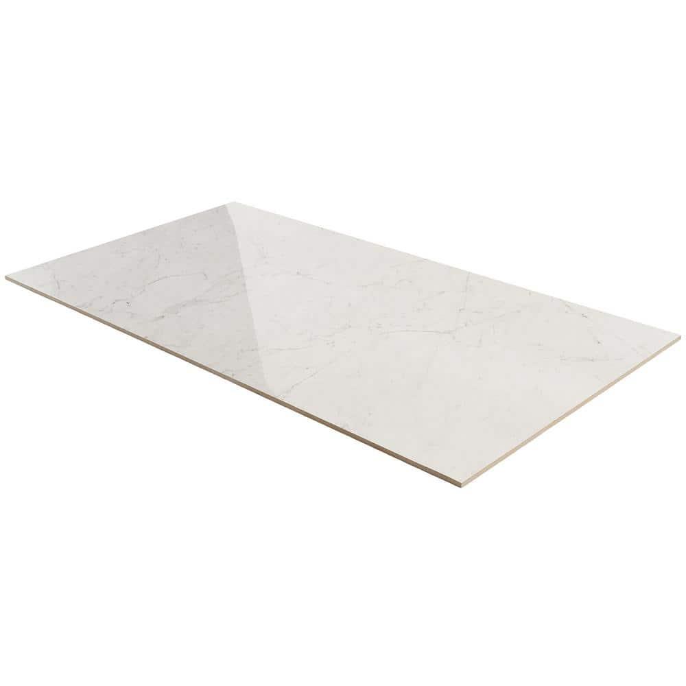 Saroshi 24" x 47" Polished Marble Look Porcelain Floor and Wall Tile (15.5 Sq. Ft. / Case)