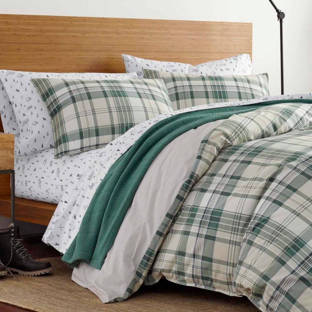 Eddie Bauer Coal Creek Plaid Cotton Comforter Set
