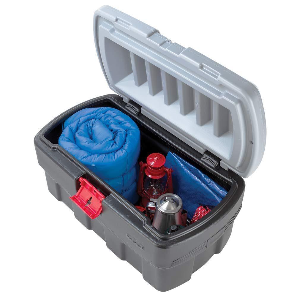 Rubbermaid Rubbermaid 35 Gal Action Packer Heavy Duty Storage Tote with Lockable Lid