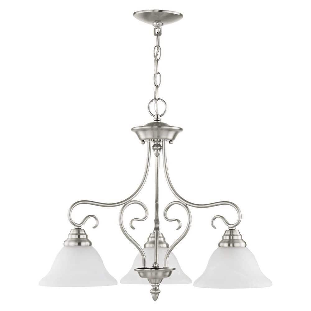 Livex Lighting Coronado 3 - Light Chandelier in  Brushed Nickel