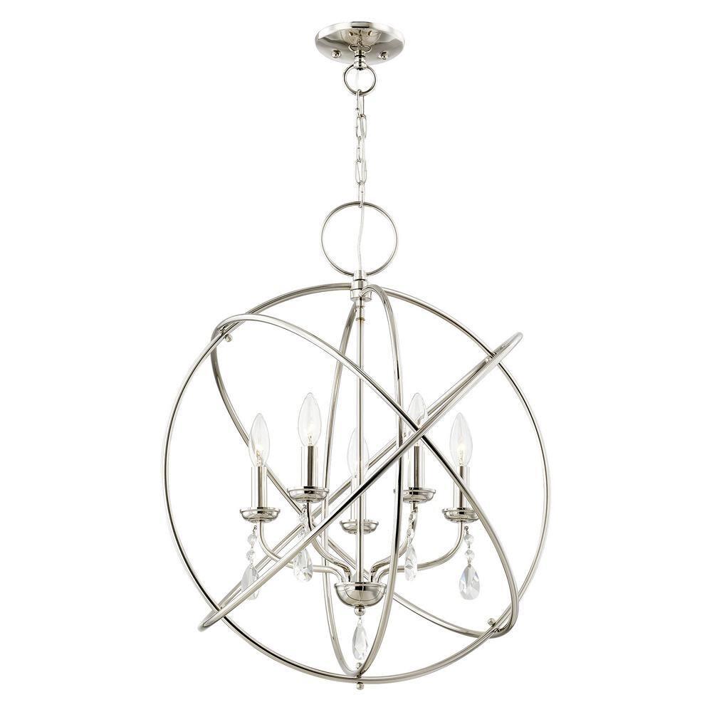 Aria 5 - Light Dimmable Globe Chandelier